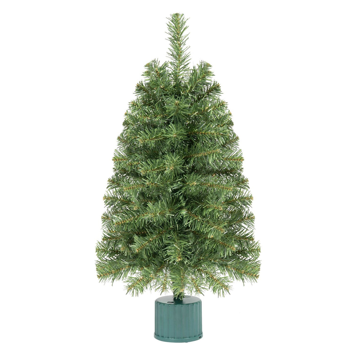 1 Pack 24" Pre-Lit Tabletop Christmas Tree with Rotating Musical Base