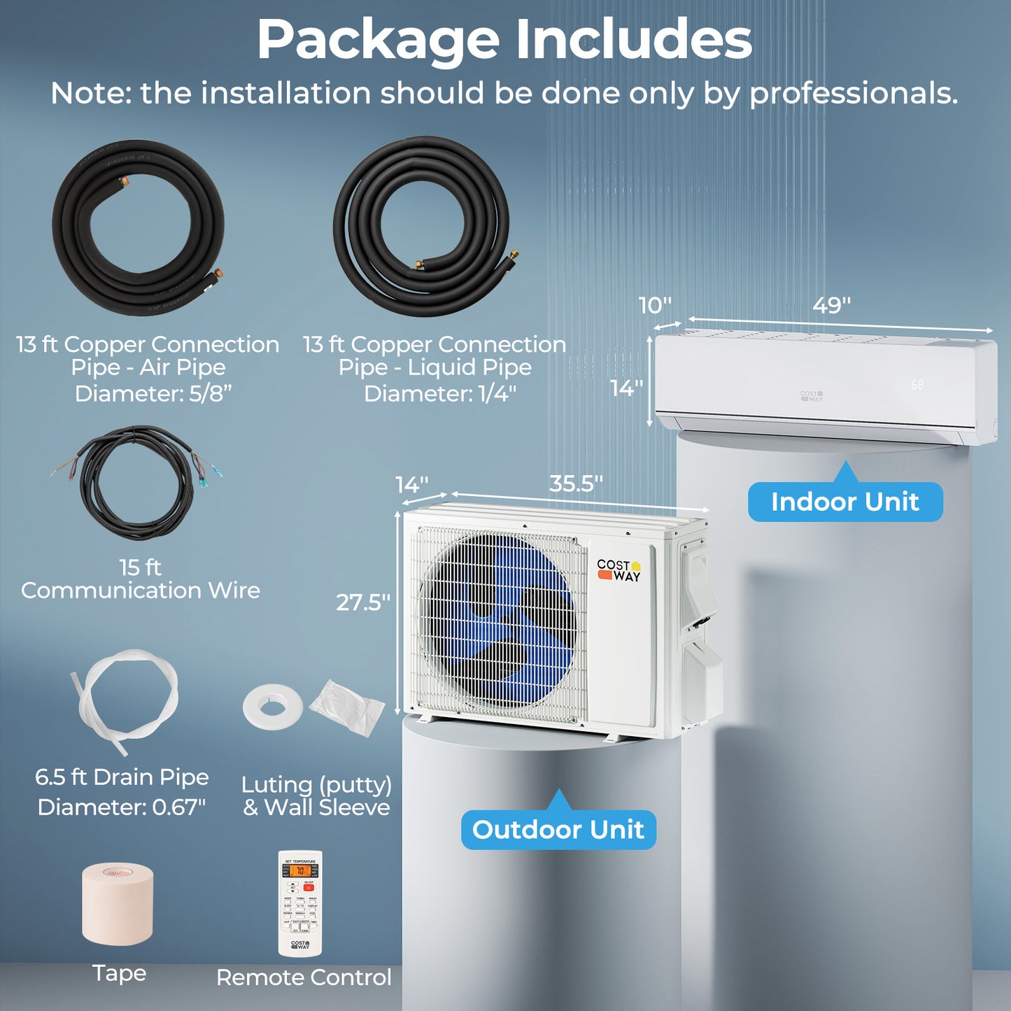 24000 BTU 25 SEER2 208-230V Mini Split Heat Pump Heating at -15°F WiFi Enabled