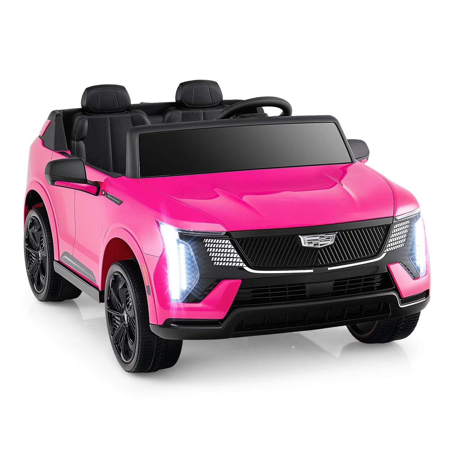 24V Ride on Truck 2-Seater Licensed Cadillac with Remote Control-Black