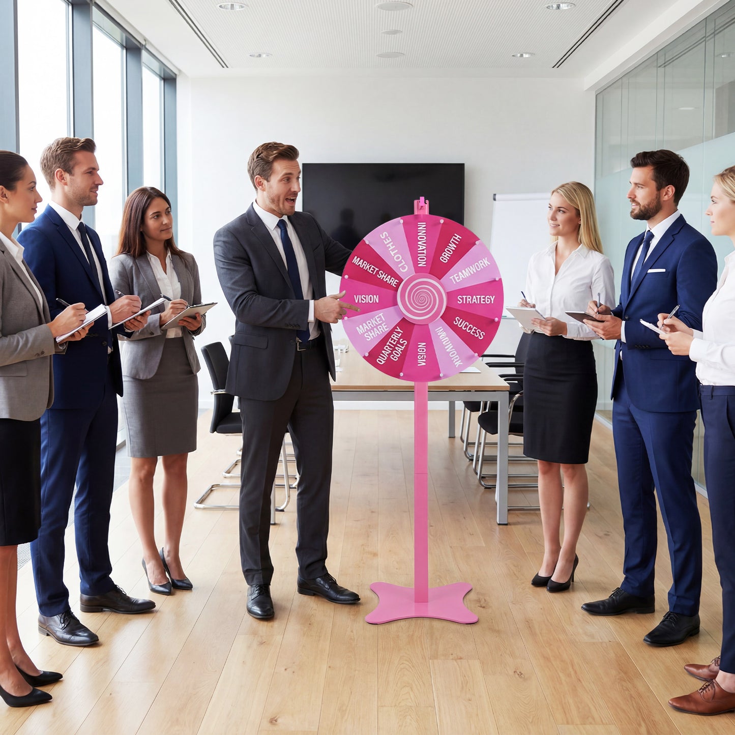 18 Inch Prize Wheel with Blackboard Marker and Eraser