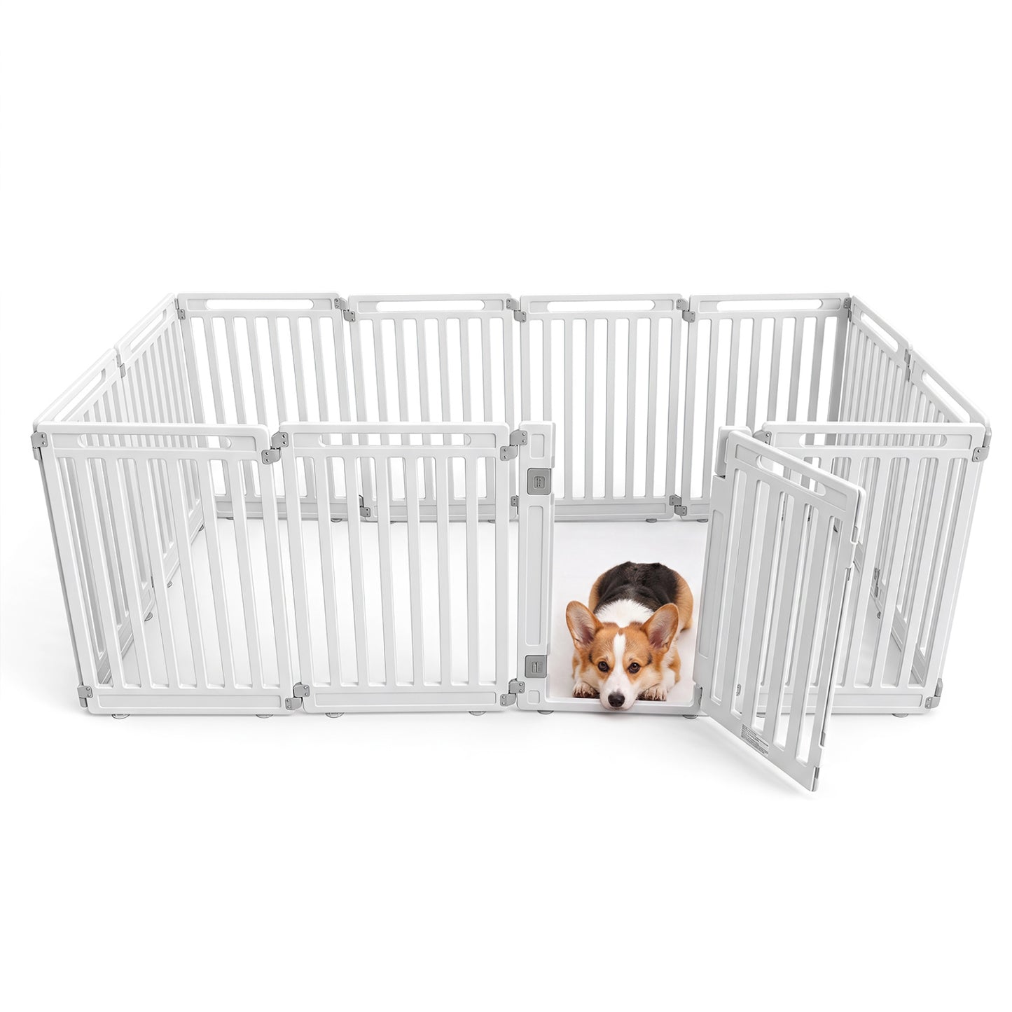 31.5" Height Indoor Outdoor Dog Playpen with 12 Panels-Black