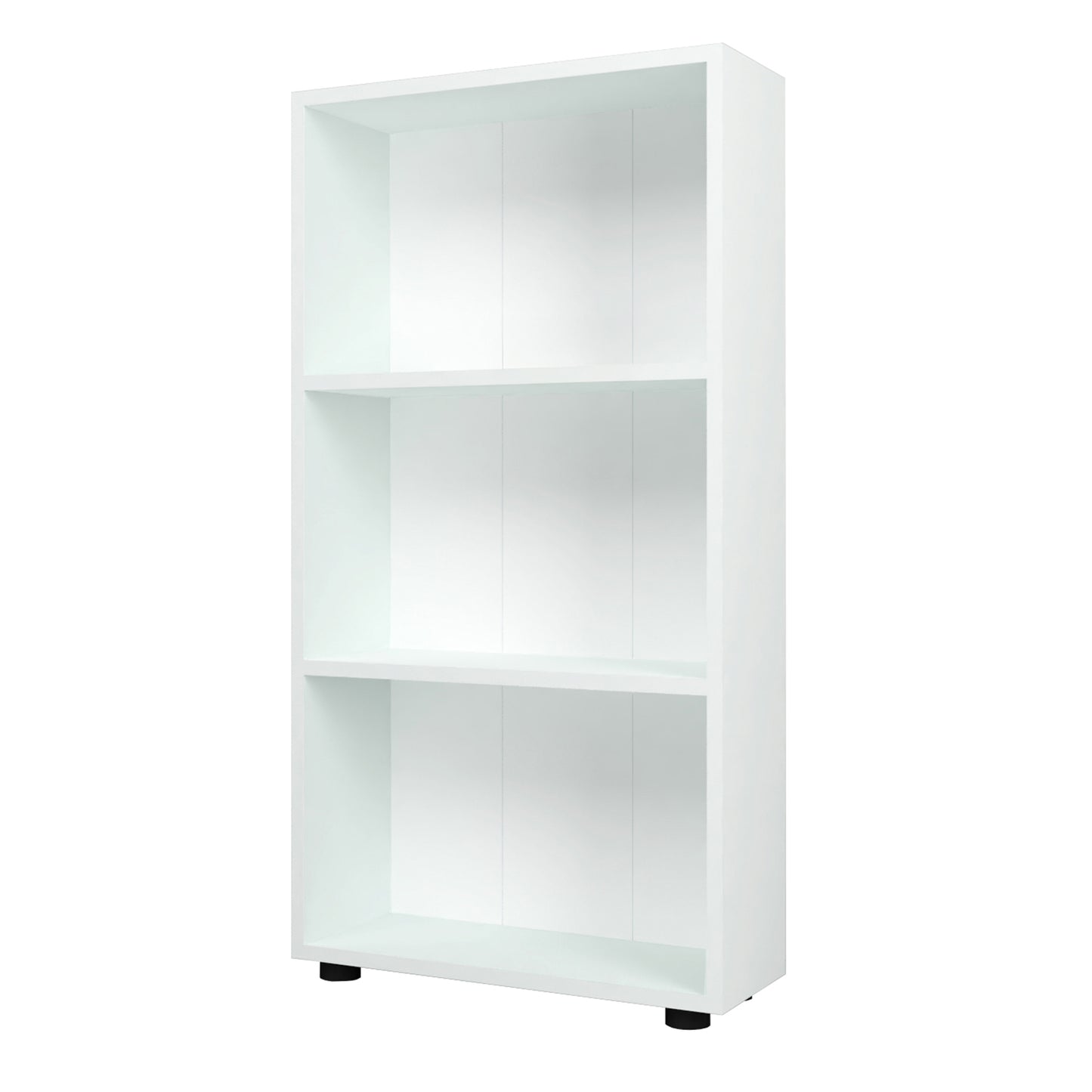 3-Tier Bookcase 42 inch Tall Book Shelf with Anti-Tipping Kit-Brown