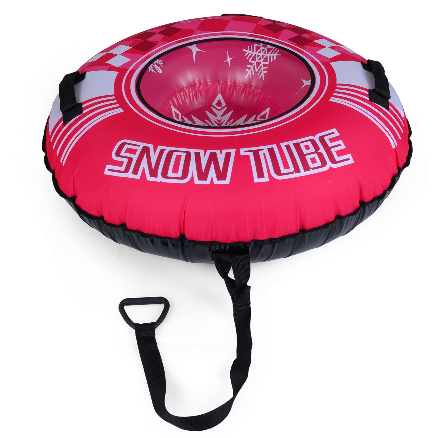 42" Heavy-duty Inflatable Snow Tube with Detachable Tow Strap-Blue
