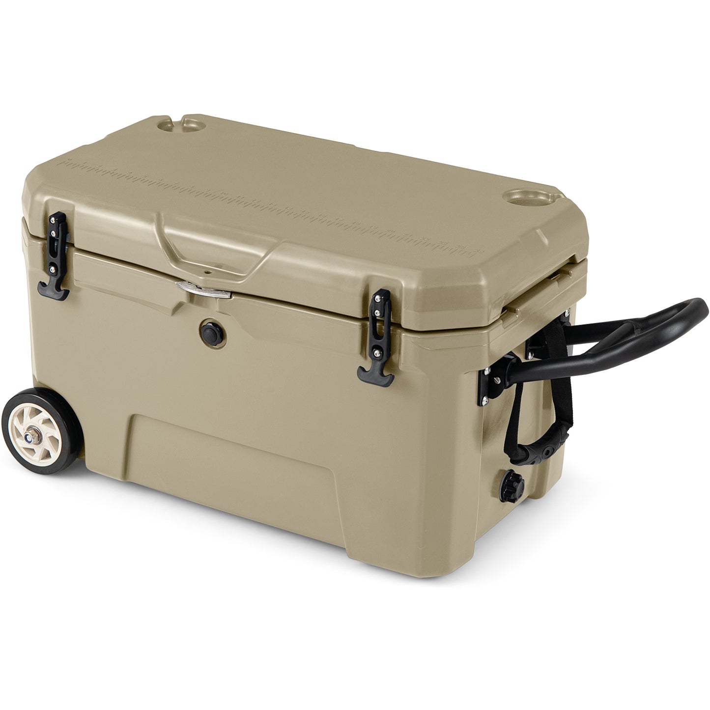 52 Quart Portable Hard Cooler with 6-Day Ice Retention and Wheels-Gray