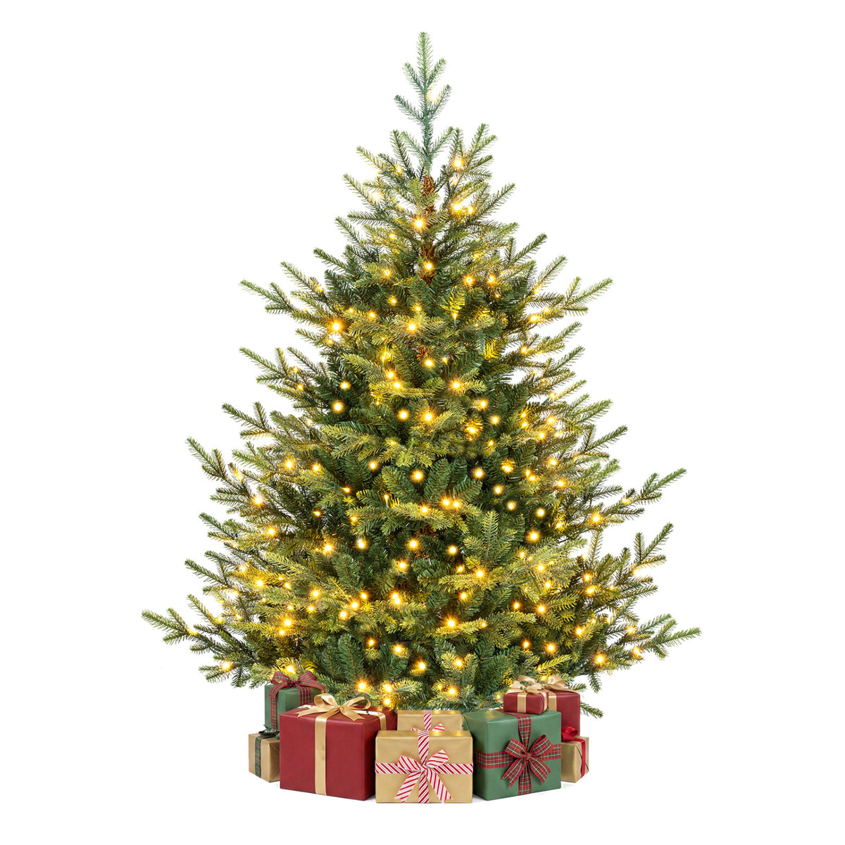 5 FT Pre-Lit Artificial Christmas Tree with 180 Warm White LED Lights