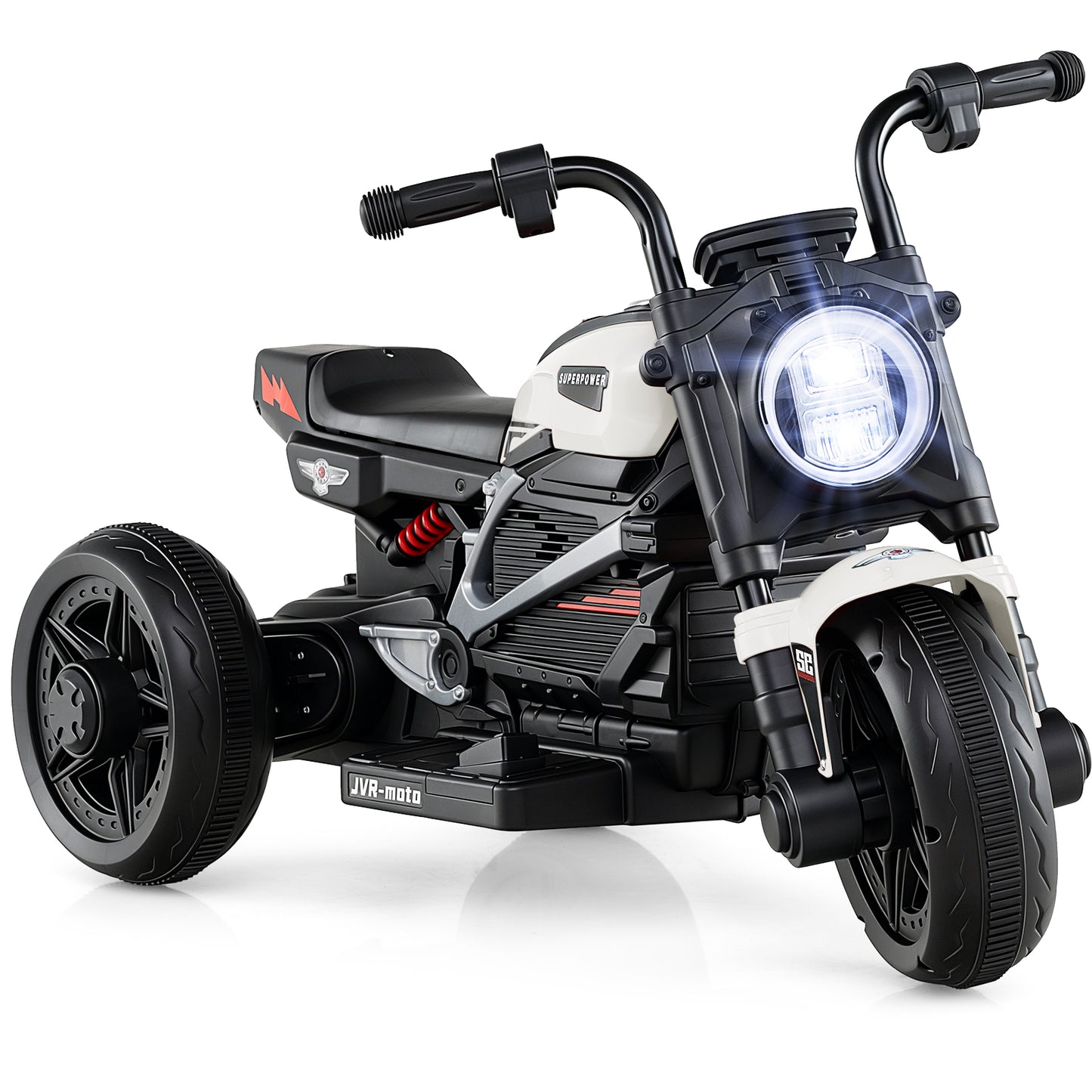 6V Kids Electric Motorcycle with LED Headlight and Music for Toddlers Aged 3-5-Blue