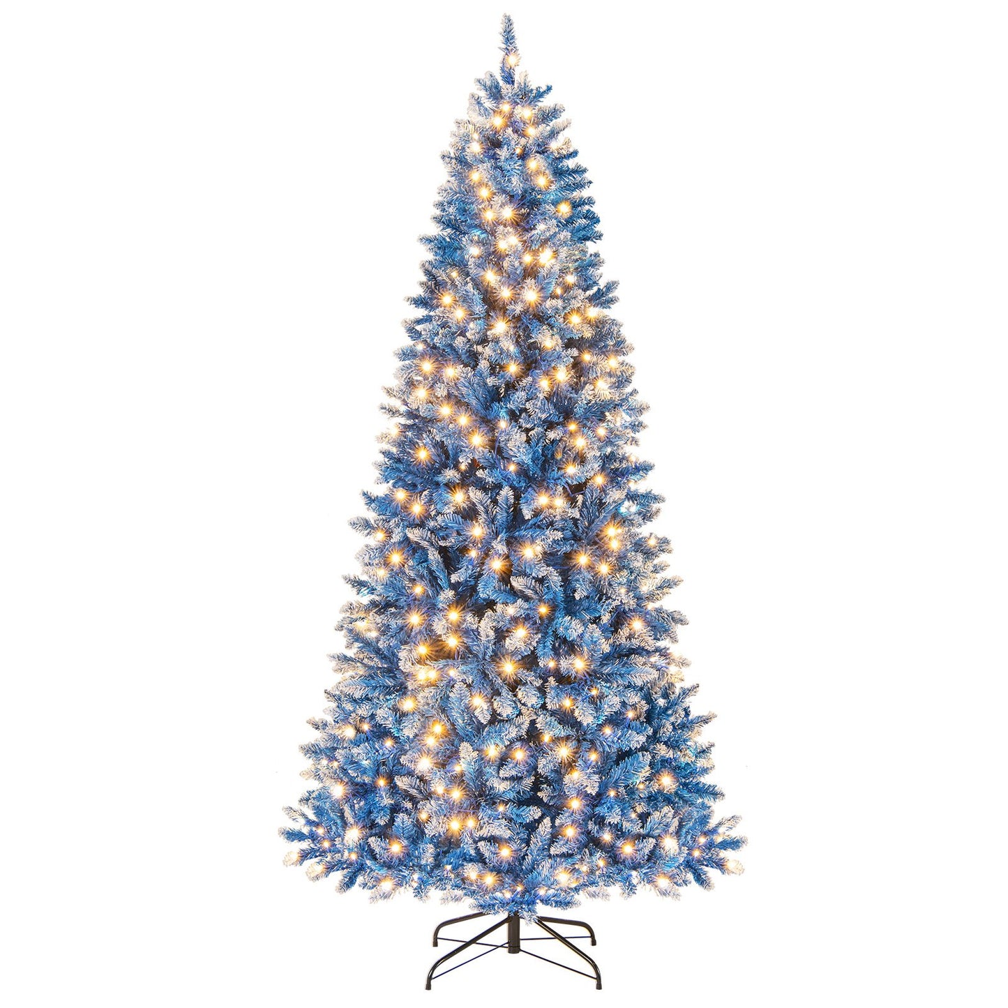 6/7/8/9 FT Artificial Christmas Tree with 767 Snowy Branch Tips-9 FT