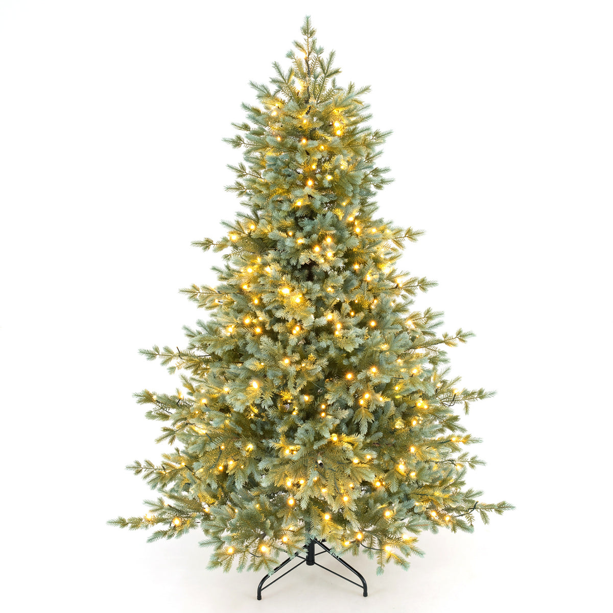 6 FT Pre-Lit Artificial Christmas Tree with 350 Warm White LED Lights