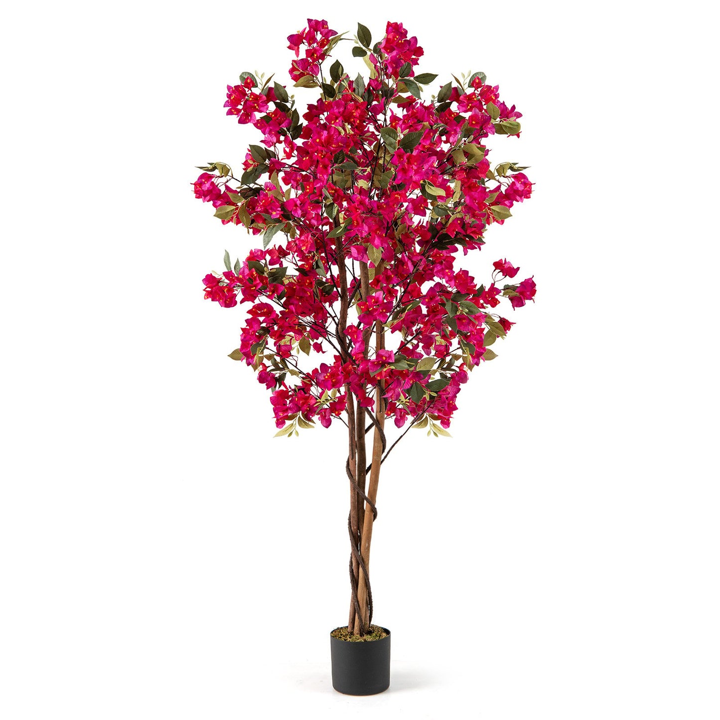6 Feet Artificial Bougainvillea Tree with 910 Flowers-2 Pieces