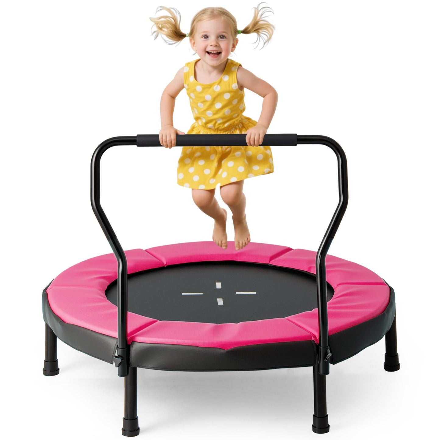 40 Inch Trampoline for Kids Indoor Outdoor Fitness Trampoline-Blue