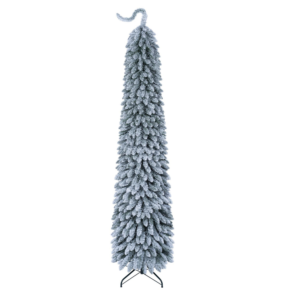 8 FT Pre-Lit Artificial Christmas Tree with Bendable Top and 310 Warm White LED Lights