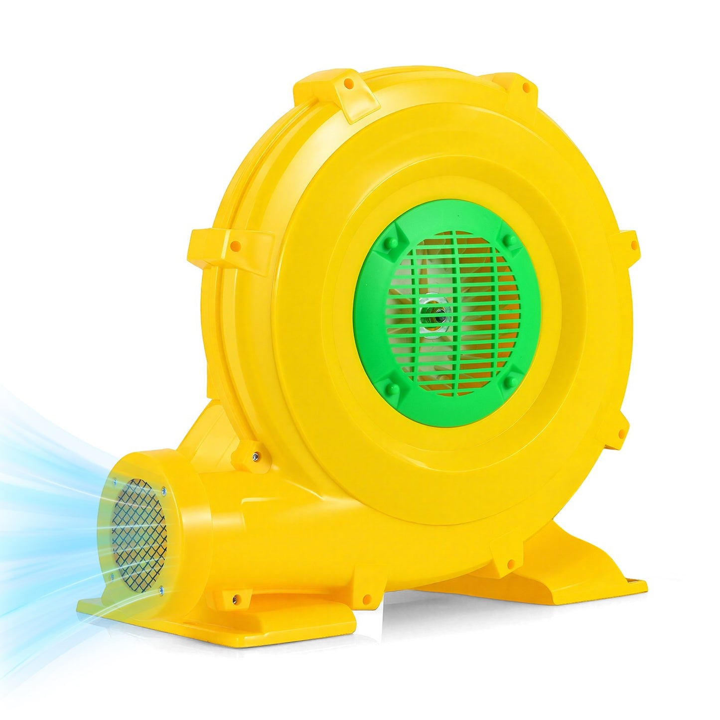 980W Bounce House Blower 1.31 HP Portable Air Pump Fan with Handle and Ground Stakes