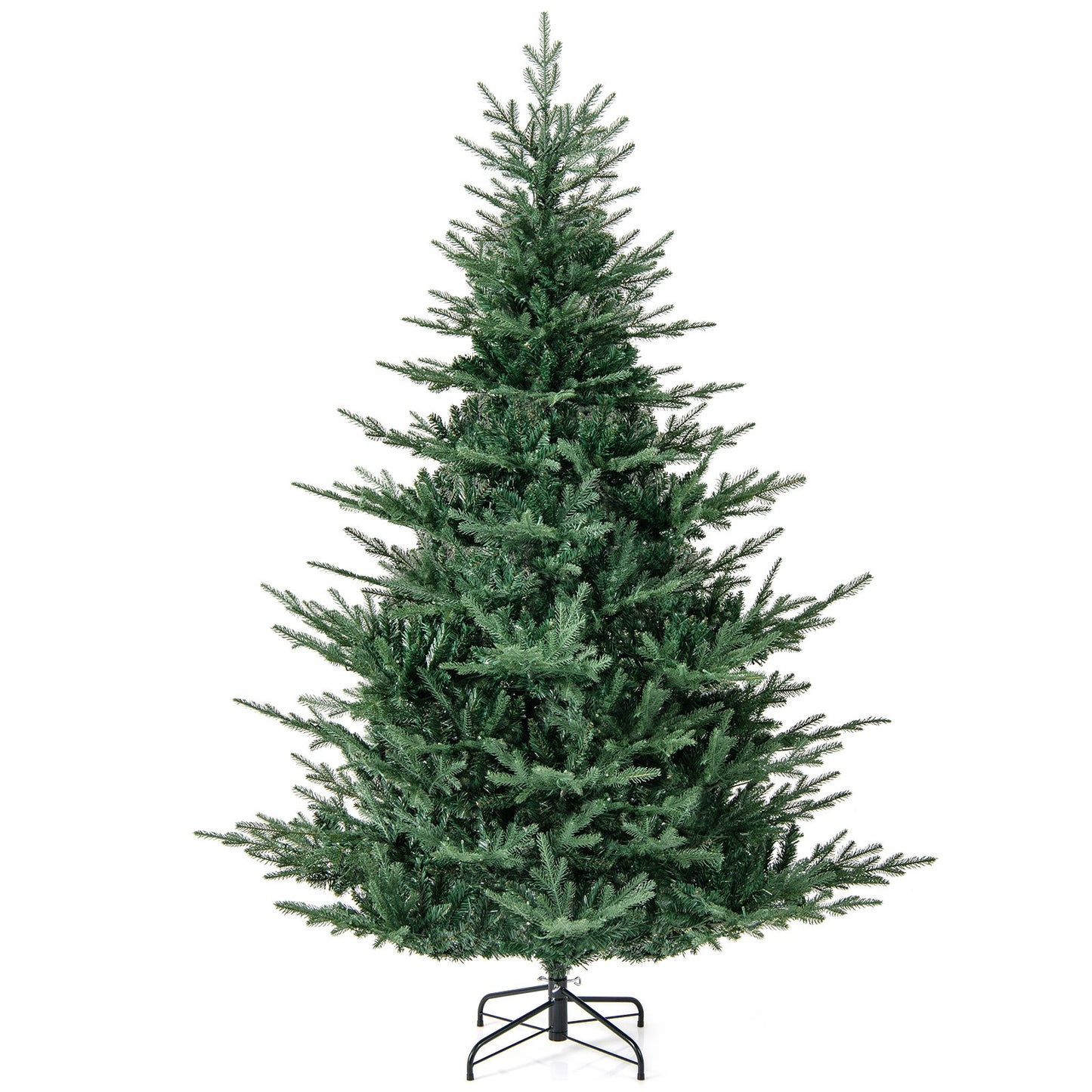 Artificial Christmas Tree with Branch Tips and Warm White LED Lights-6 Feet