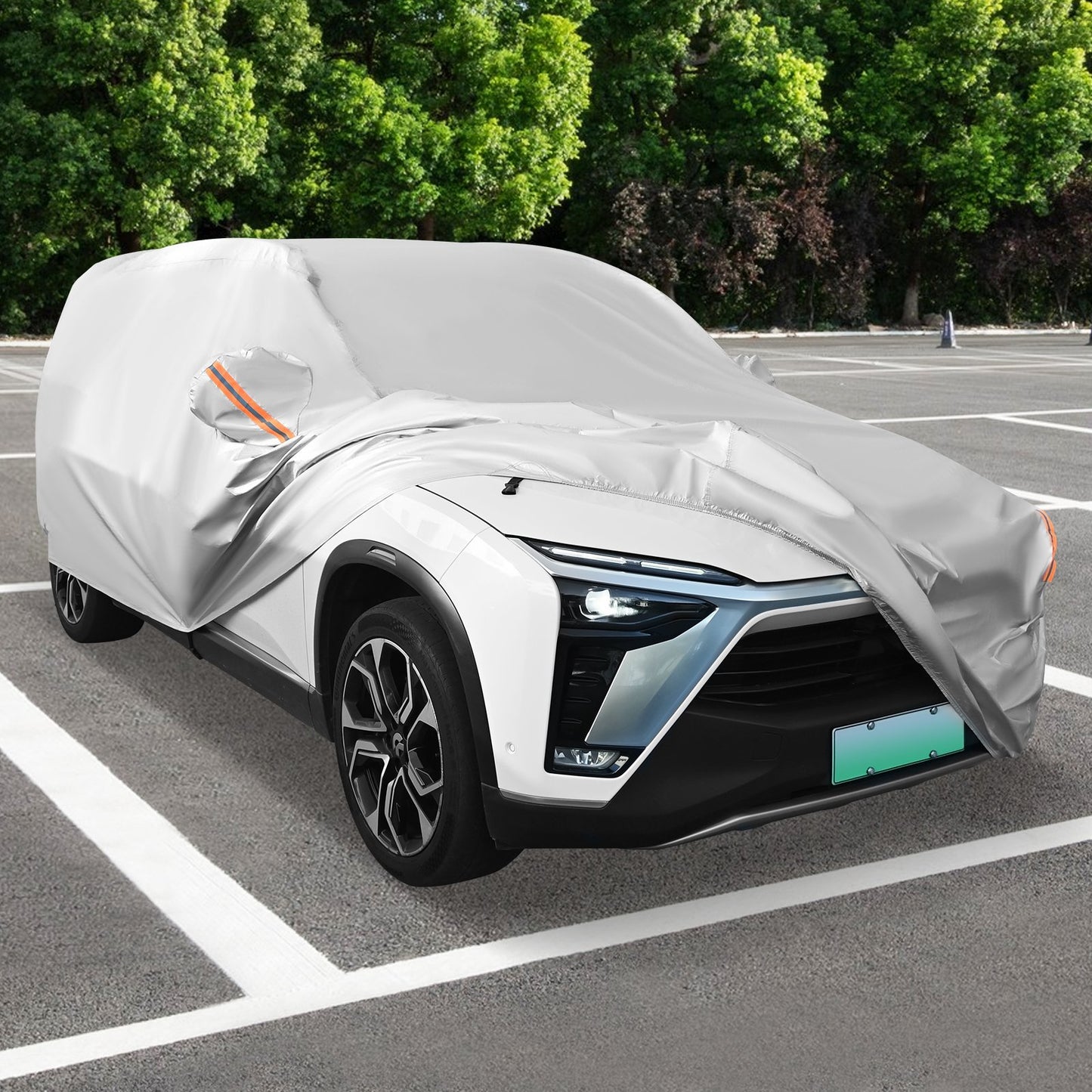 Car Cover for Automobiles 190 Inch Rain Sun UV Protection Universal Fit SUV Chevrolet Hyundai Kia Mazda