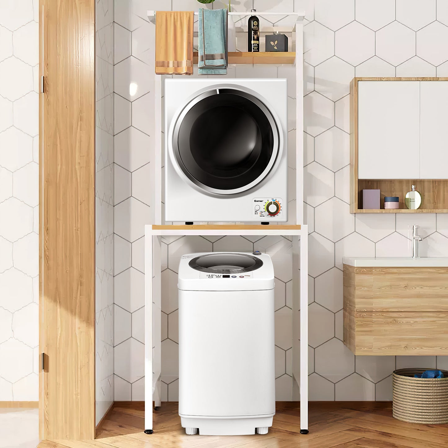 Electric Laundry Dryer and Full-Automatic Washing Machine Combo