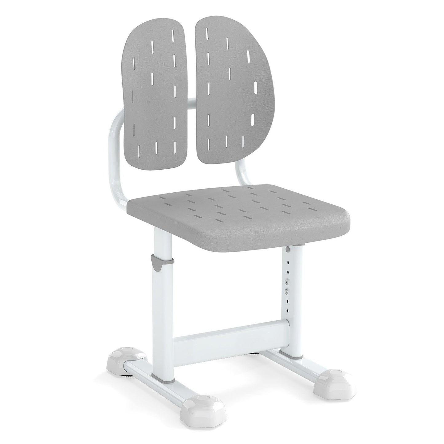 Height-adjustable Kid's Study Chair with Double Back Support and Breathable Seat for 3+ Years Old-Blue