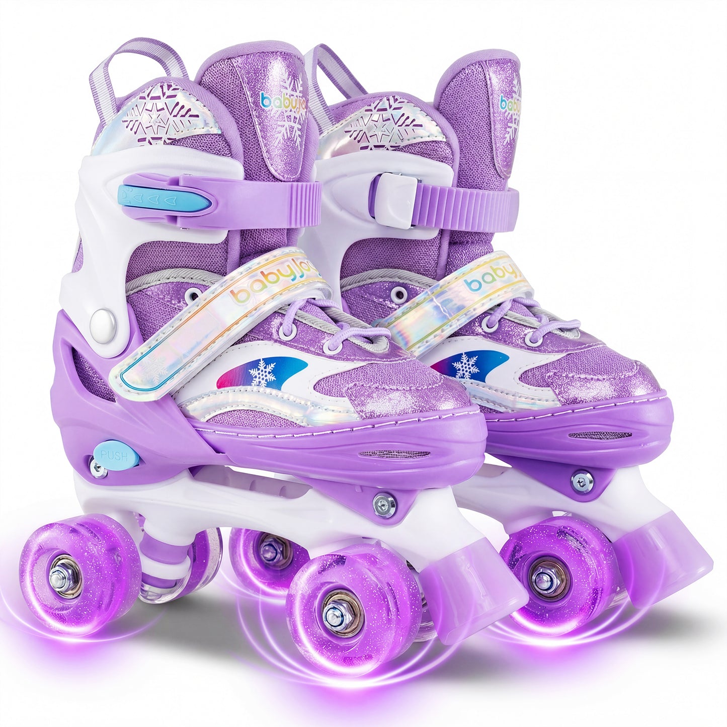 Kids Roller Skates for Girls Boys with Light-up Wheels and Safety Protection-Navy