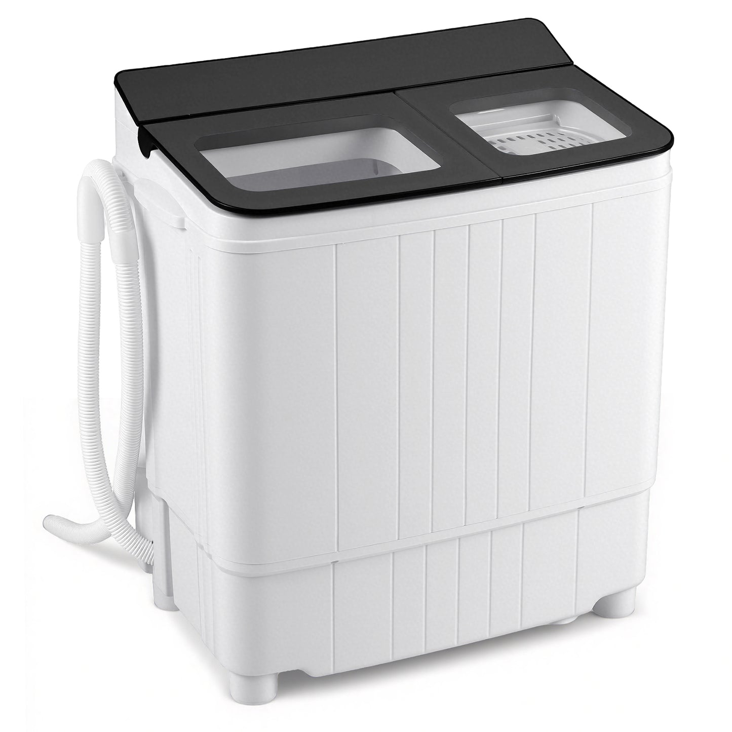Portable Washing Machine 18 lbs Mini Laundry Machine with 11 LBS Washer-Black
