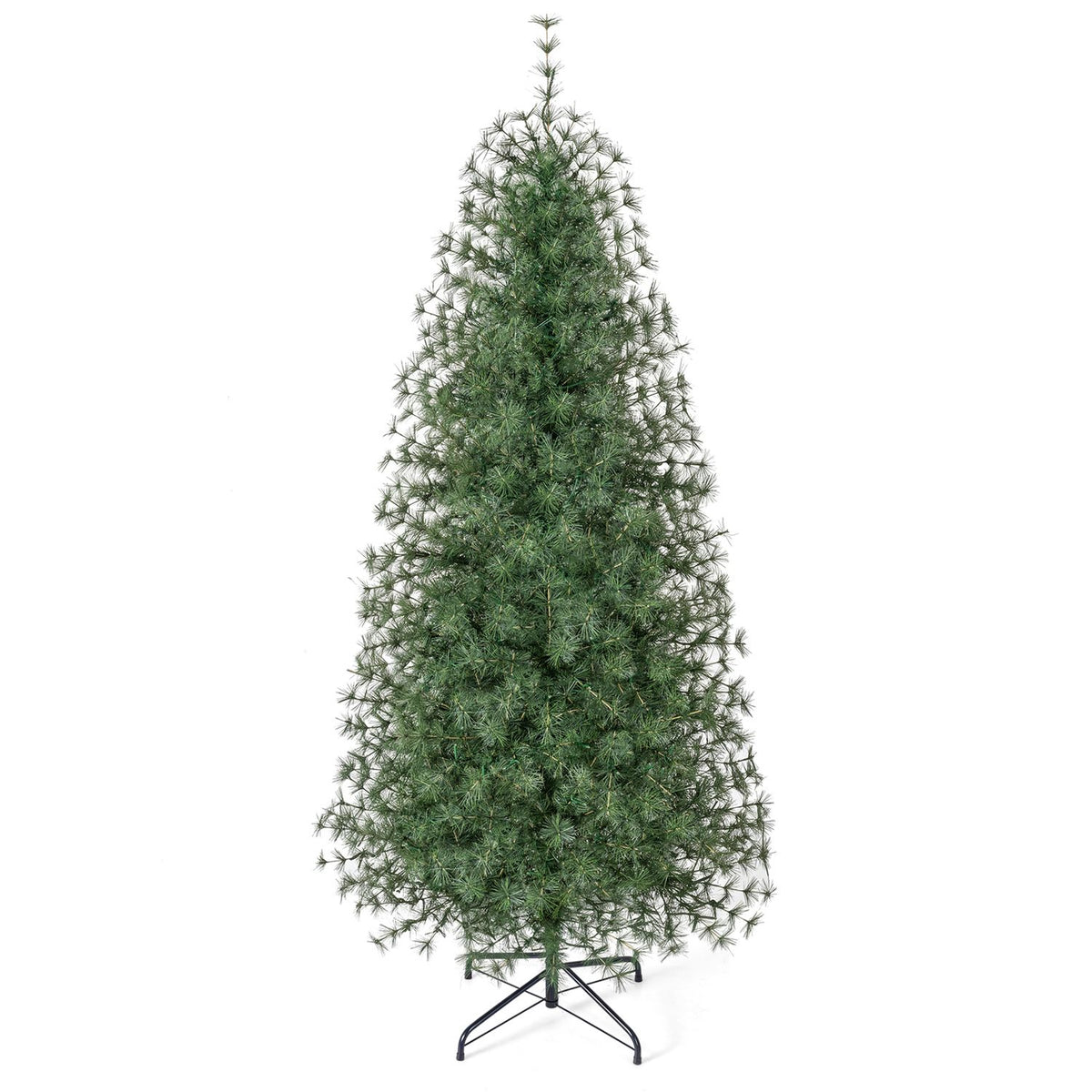 Pre-Lit Pine Christmas Tree with 225 Warm White LED Lights and 8-Mode for Holiday Home Decoration-6 ft