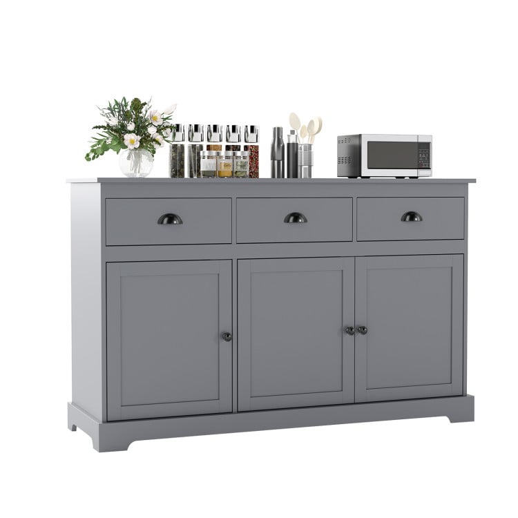 Standing Floor Lamp and Sideboard Buffet Storage for Dining Room