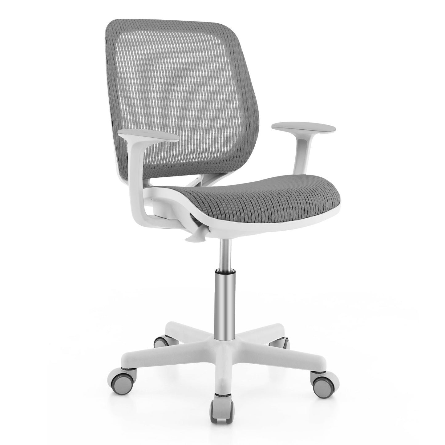 Swivel Mesh Children Computer Chair with Adjustable Height-Blue