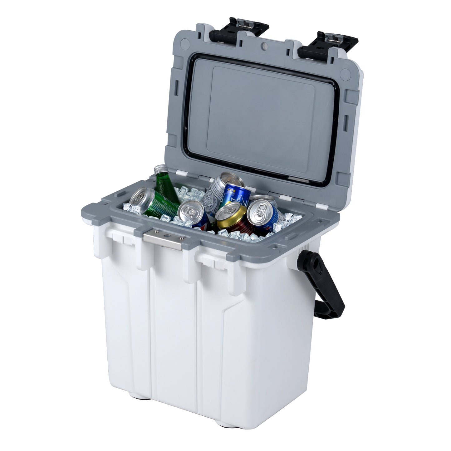 Ultra-Light Injection Molded Cooler 21 QT Hard Ice Chest-Coffee