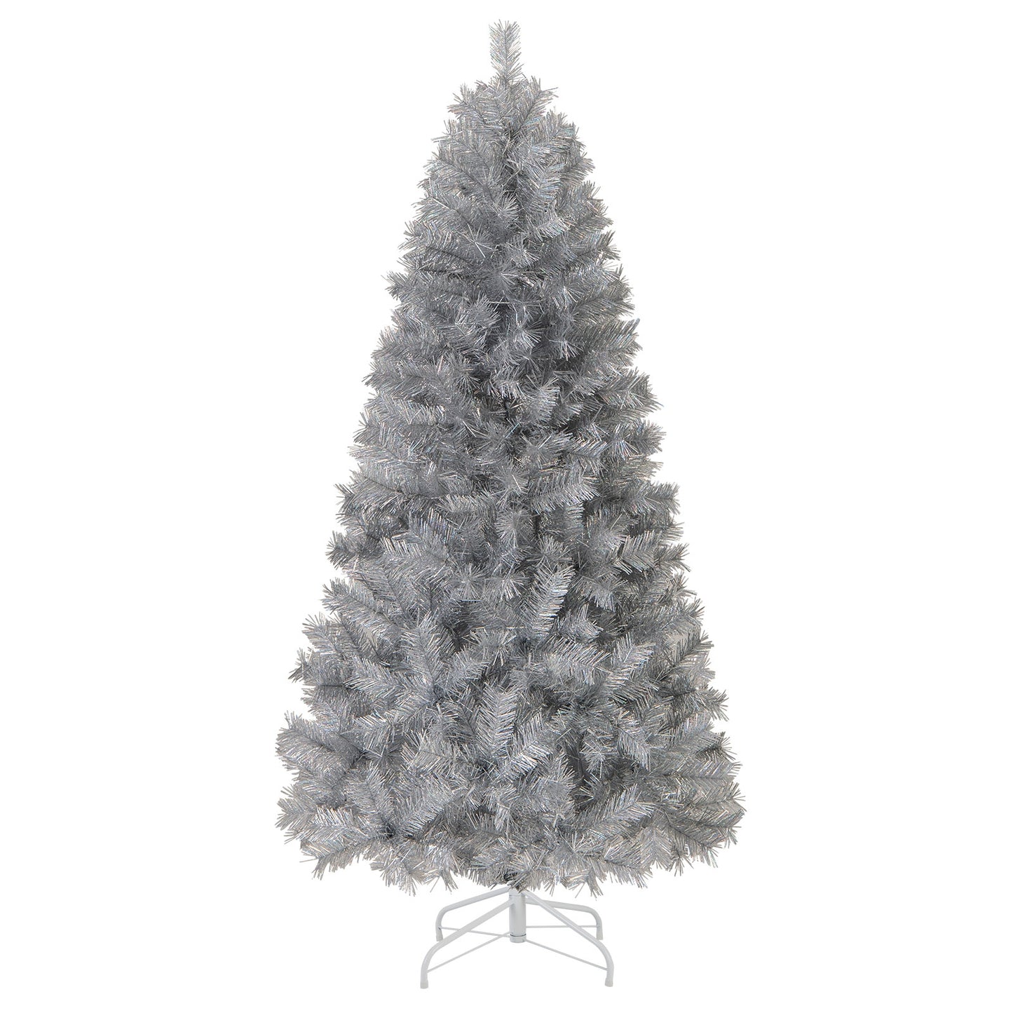 Artificial Xmas Tree with Branch Tips and Warm White LED Lights-5FT
