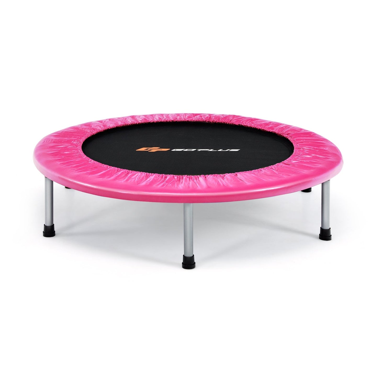 36 Inch Mini Folding Trampoline Portable Recreational Fitness Rebounder-Blue