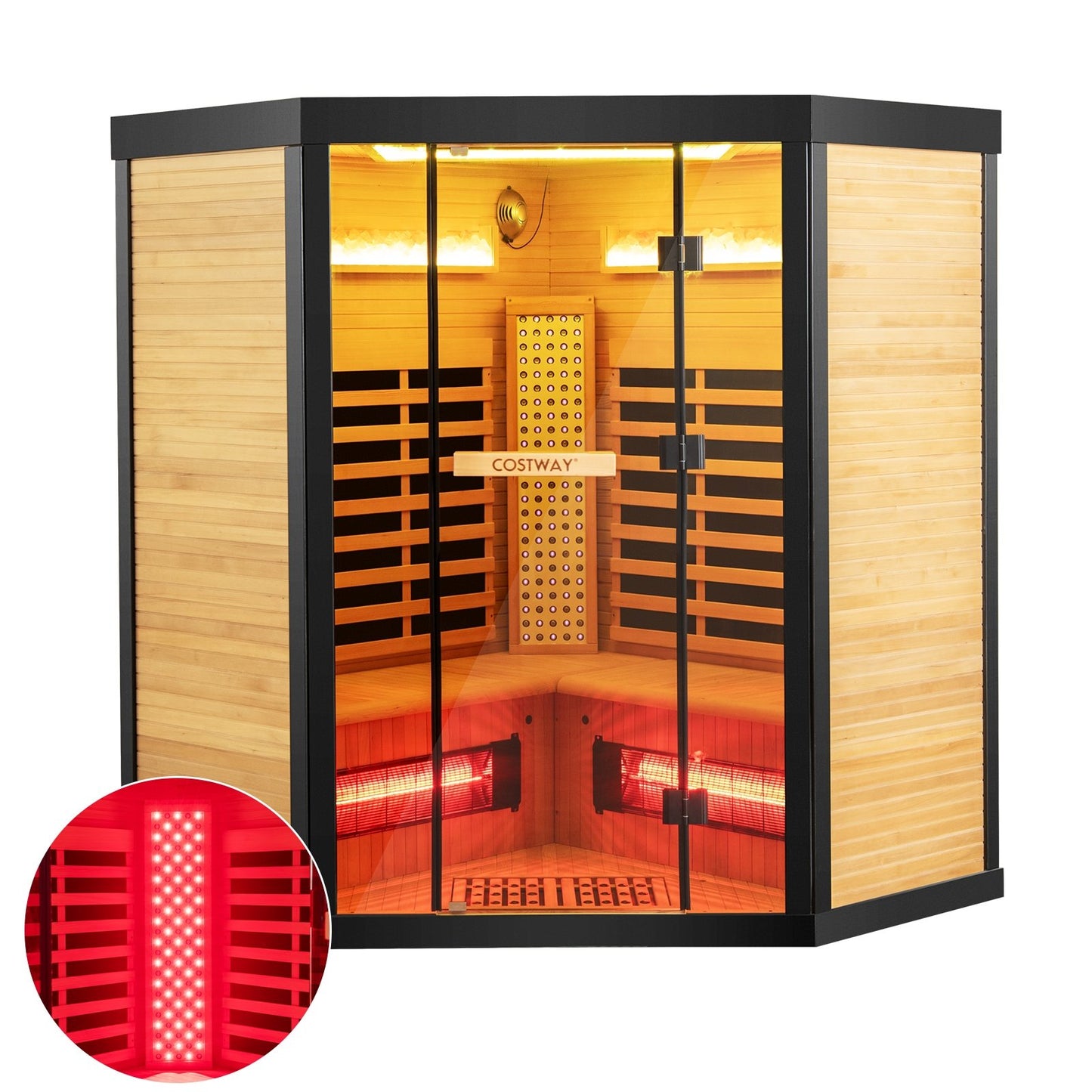 Wide Spectrum Red Light Near Far Infrared Sauna Room for 3-5 People