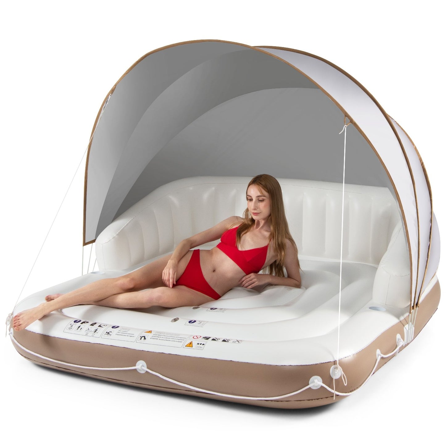 Inflatable Pool Float Lounge Swimming Raft