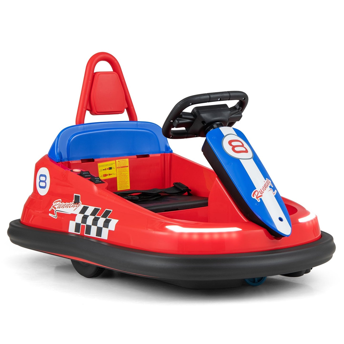 6V kids Ride-on Bumper Car with 360° Spinning and Dual Motors-Green