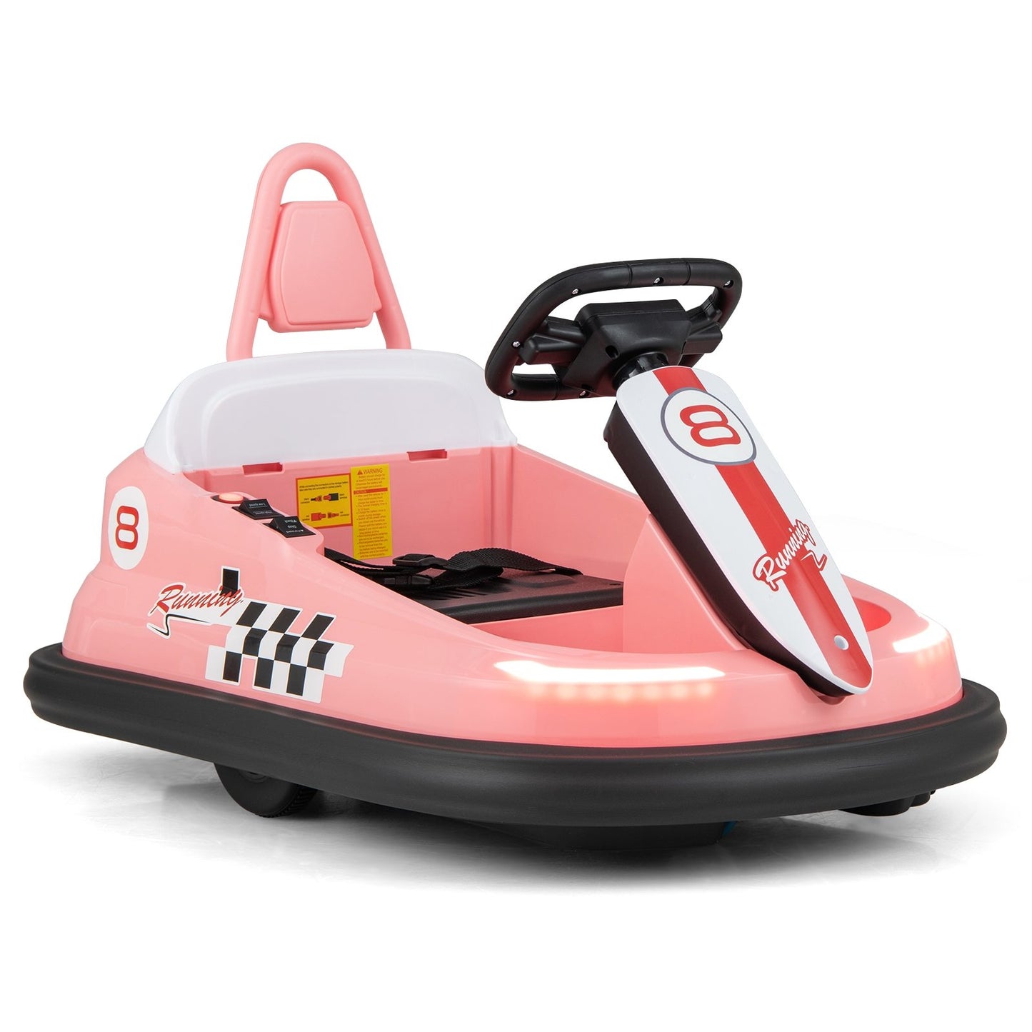 6V kids Ride-on Bumper Car with 360° Spinning and Dual Motors-Green