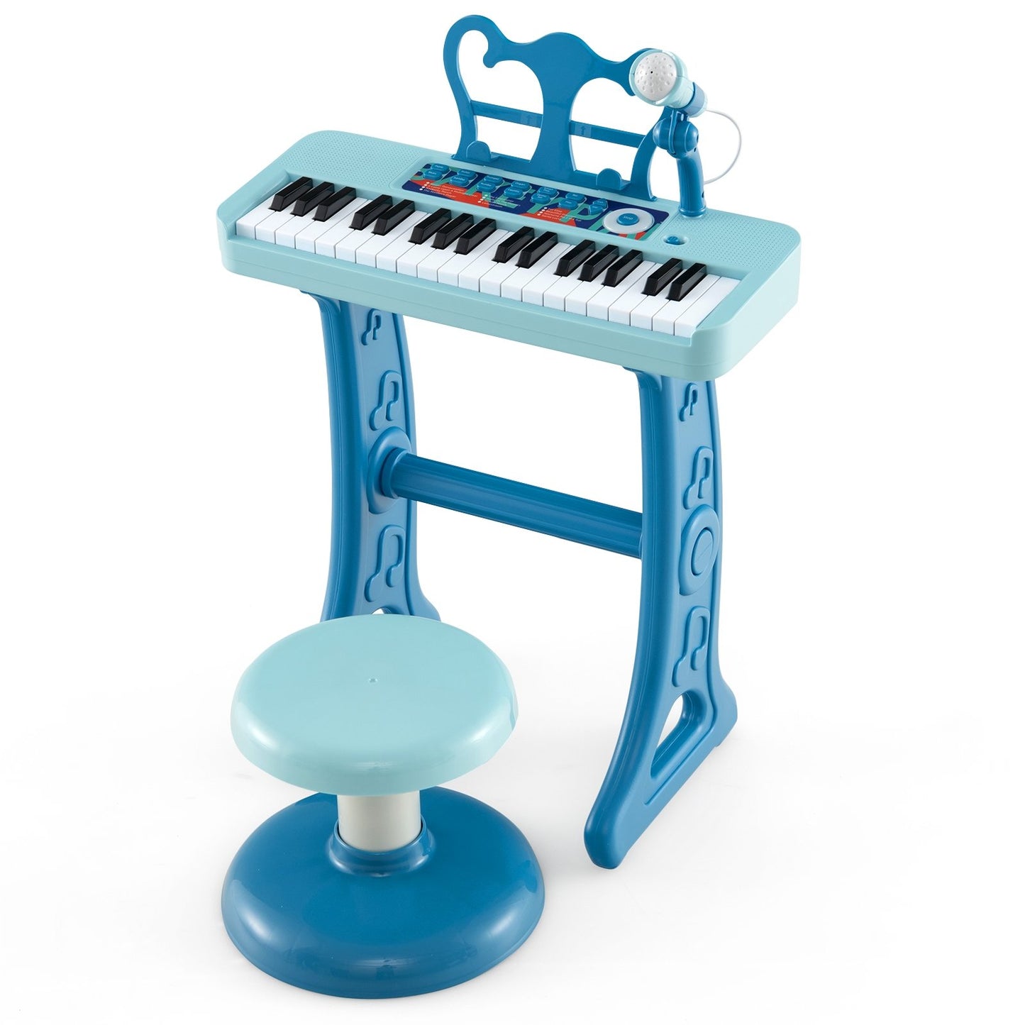 Kids Piano Keyboard 37-Key Kids Toy Keyboard Piano with Microphone for 3+ Kids-Black