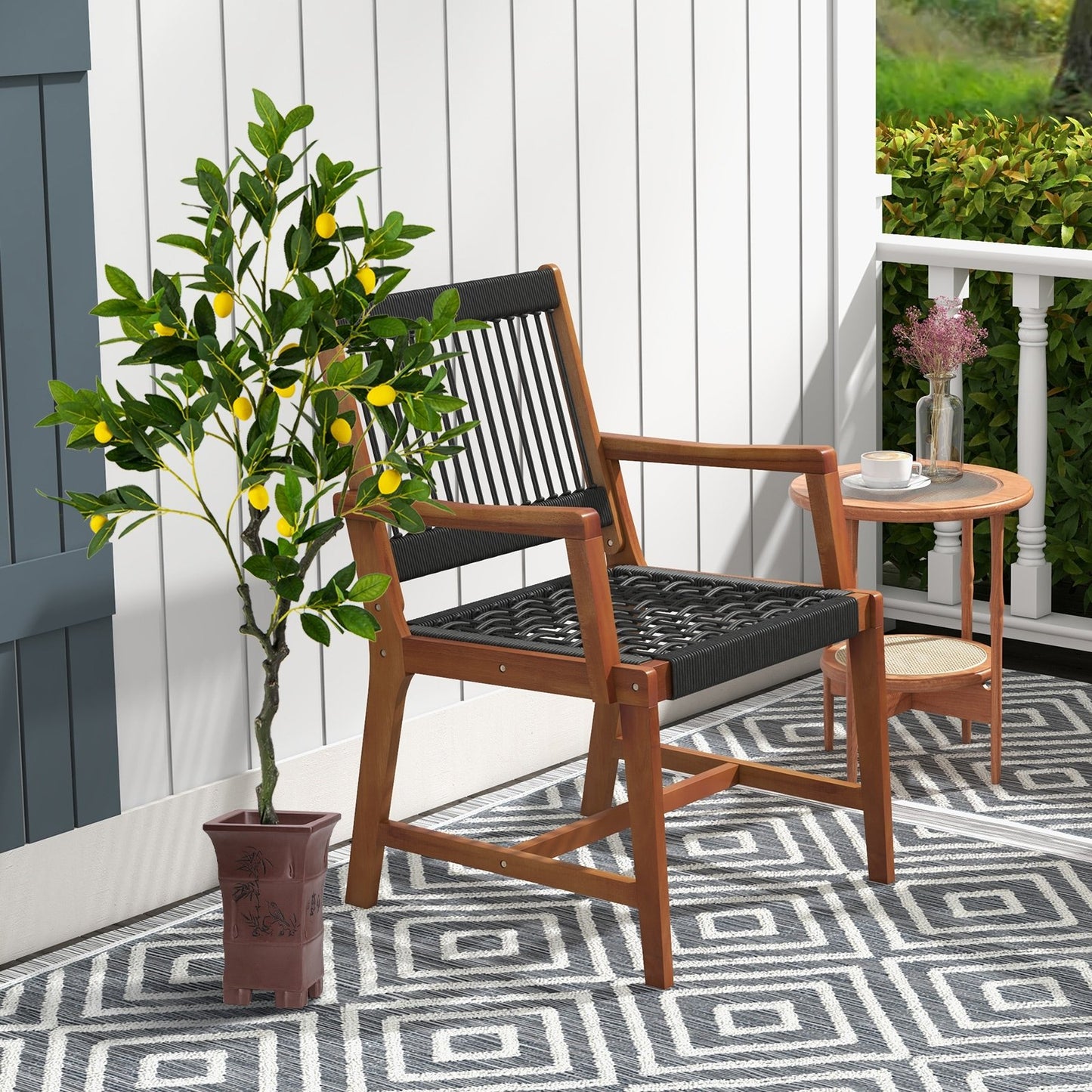 Artificial Lemon Tree 2.6/4/5.2 Feet Tall Fake Lemon Plant wuth Lemon Fruits-5.2 ft