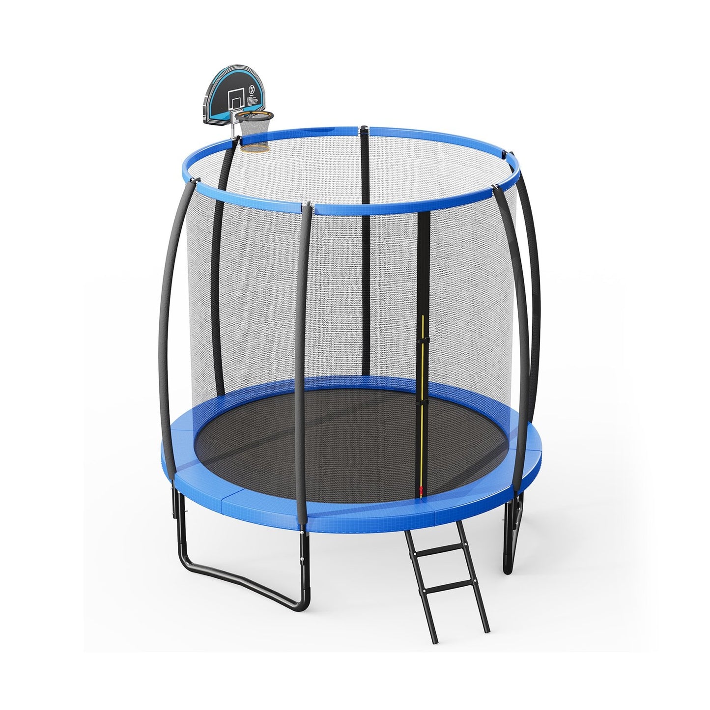 8/10 Feet Recreational Trampoline with Basketball Hoop-12 ft