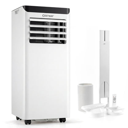 Black 10000 BTU portable air conditioner by Wilsons Home Store with dehumidifier and 24-hour timer for cooling and climate control.