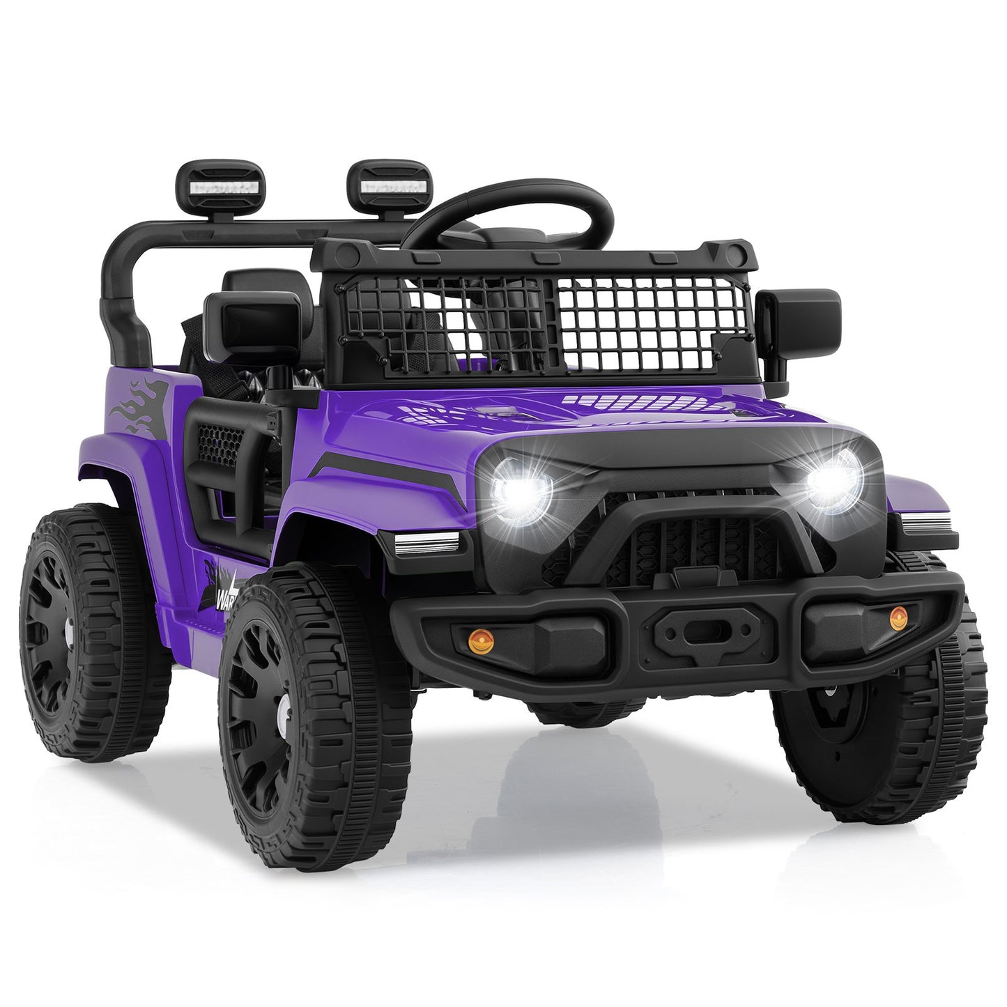 12V Kids Ride on Truck Car Battery Powered Electric Vehicle-Black