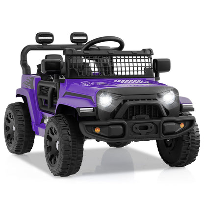 12V Kids Ride on Truck Car Battery Powered Electric Vehicle-Black