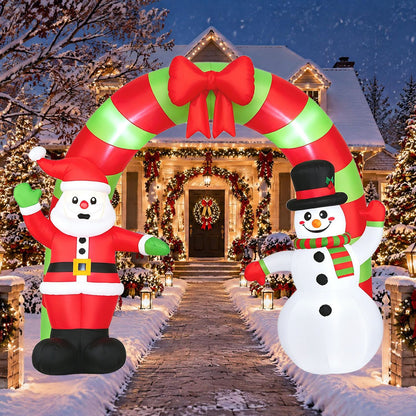 10 ft Christmas inflatable archway outdoor holiday decor by Wilsons Home Store, featuring festive holiday inflatable decoration.