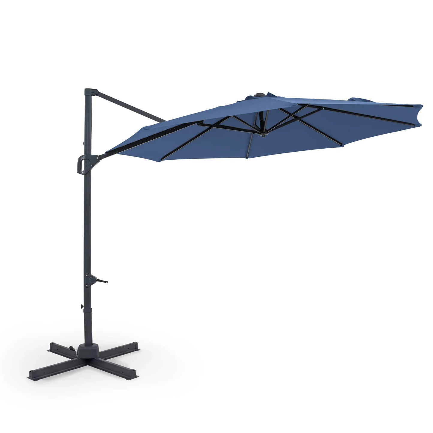 10 Feet Patio Cantilever Umbrella with Easy Tilt Adjustment-Beige