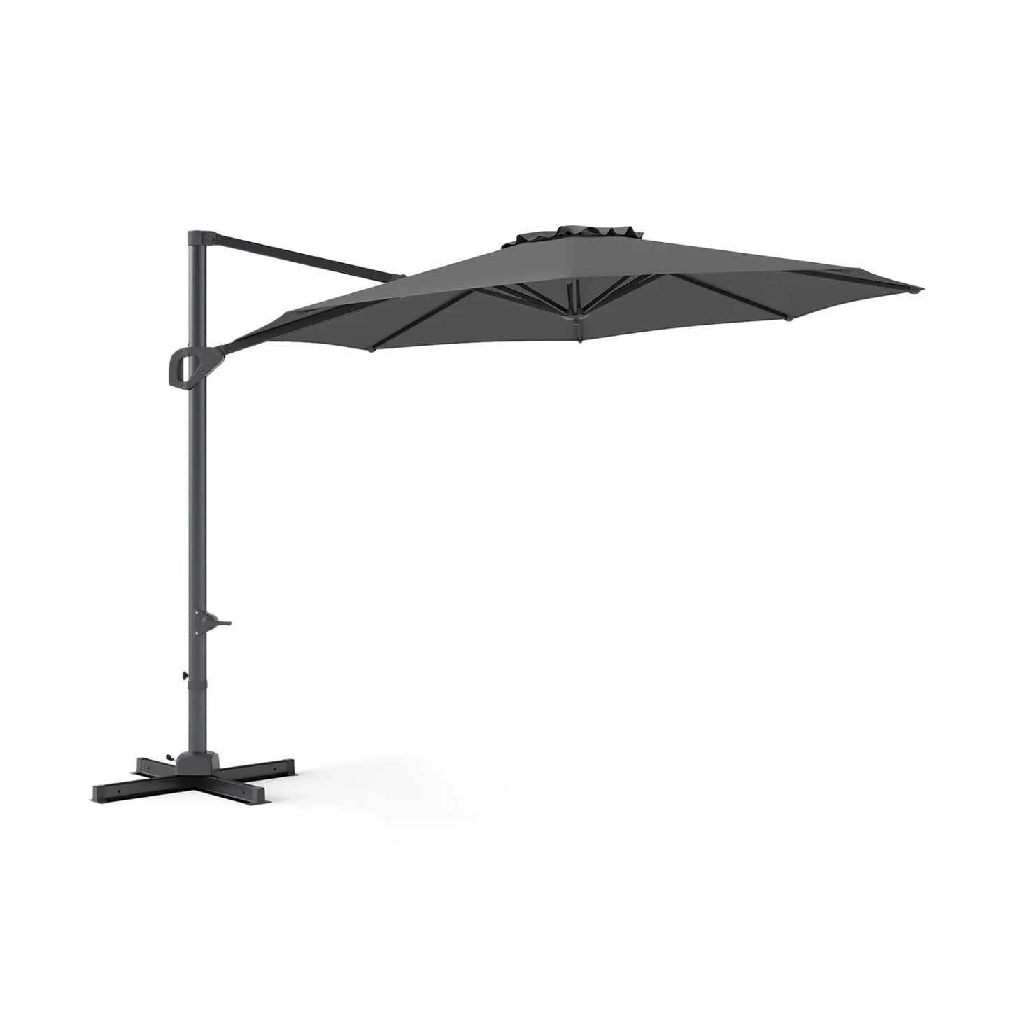 10 Feet Patio Cantilever Umbrella with Easy Tilt Adjustment-Beige