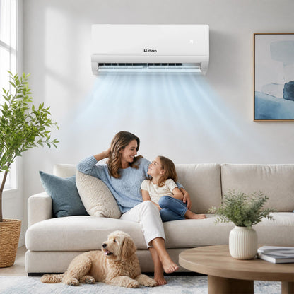 Lithzen 12000 BTU 115V 17 SEER2 Mini Split Air Conditioner and Heater WiFi Enabled