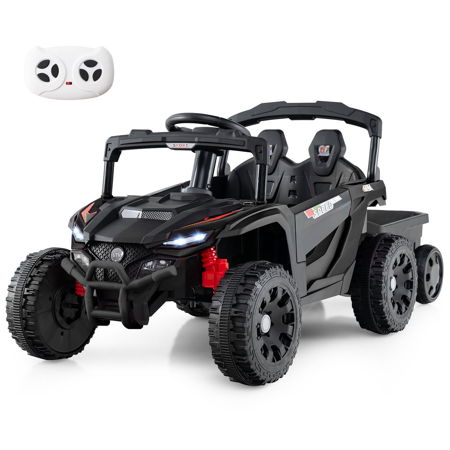 12V Battery Powered Ride On Tractor with Parent Remote Control-NY