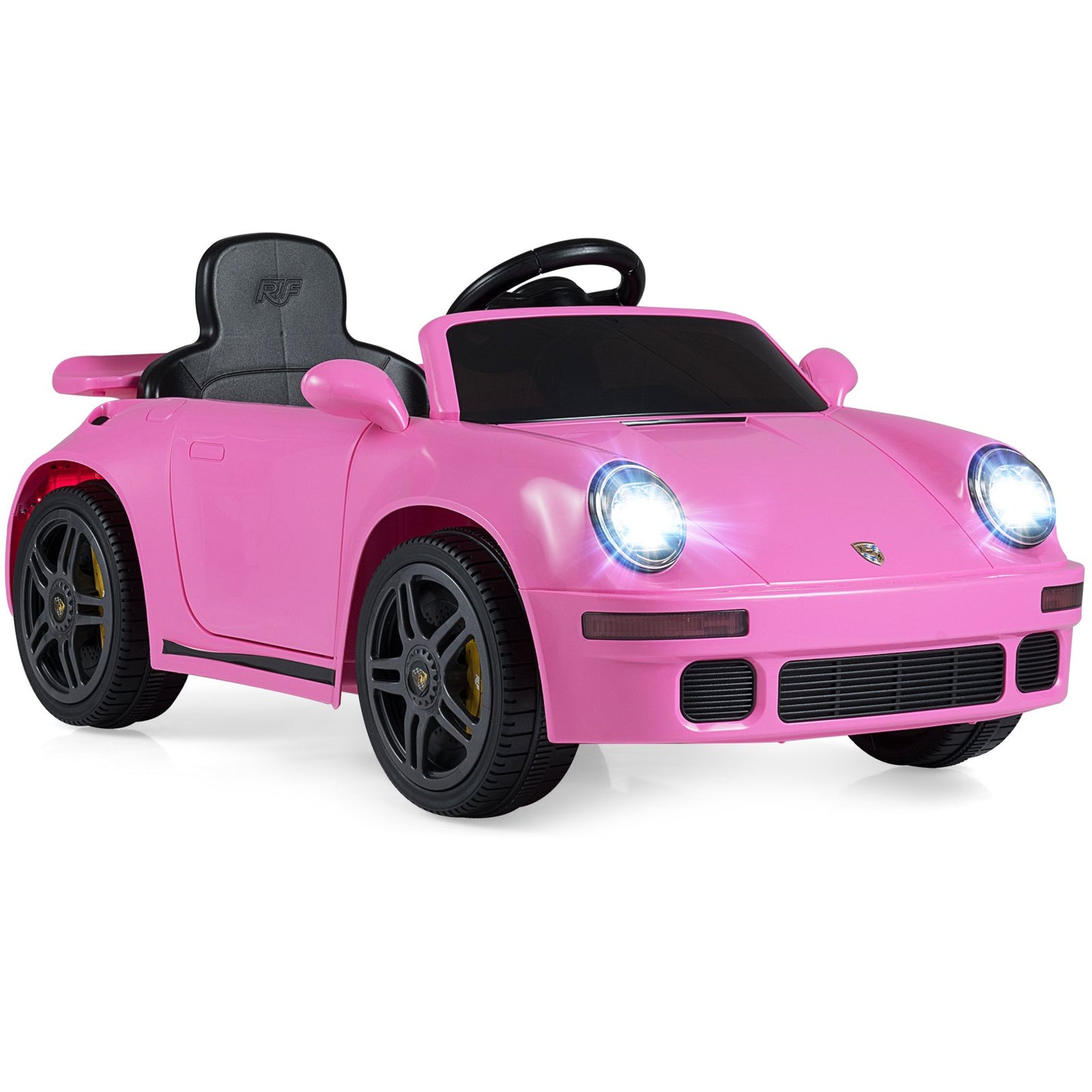 12V Electric Ride On Car Licensed RUF CTR with Remote Control and Music-Pink