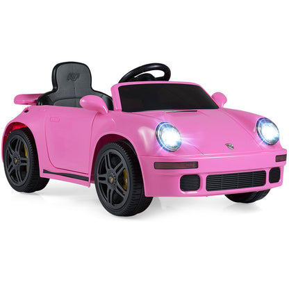 12V Electric Ride On Car Licensed RUF CTR with Remote Control and Music-Pink