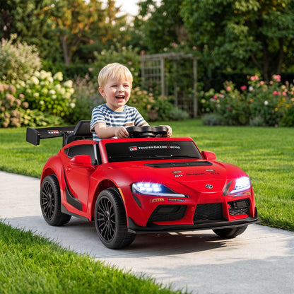 12V Kids Electric Car with Parent Remote Control and Msuic Licensed Toyota-Black