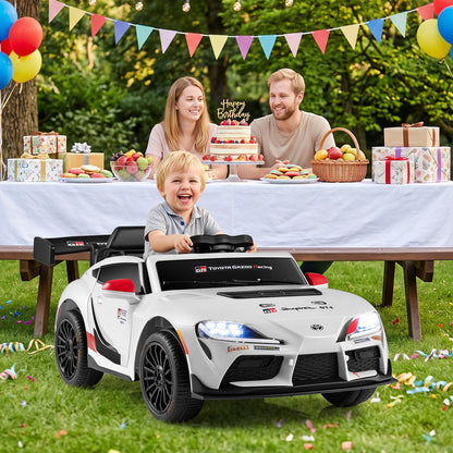 12V Kids Electric Car with Parent Remote Control and Msuic Licensed Toyota-Black