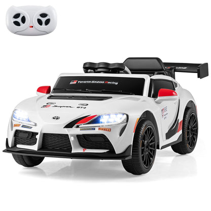 12V Kids Electric Car with Parent Remote Control and Msuic Licensed Toyota-Black