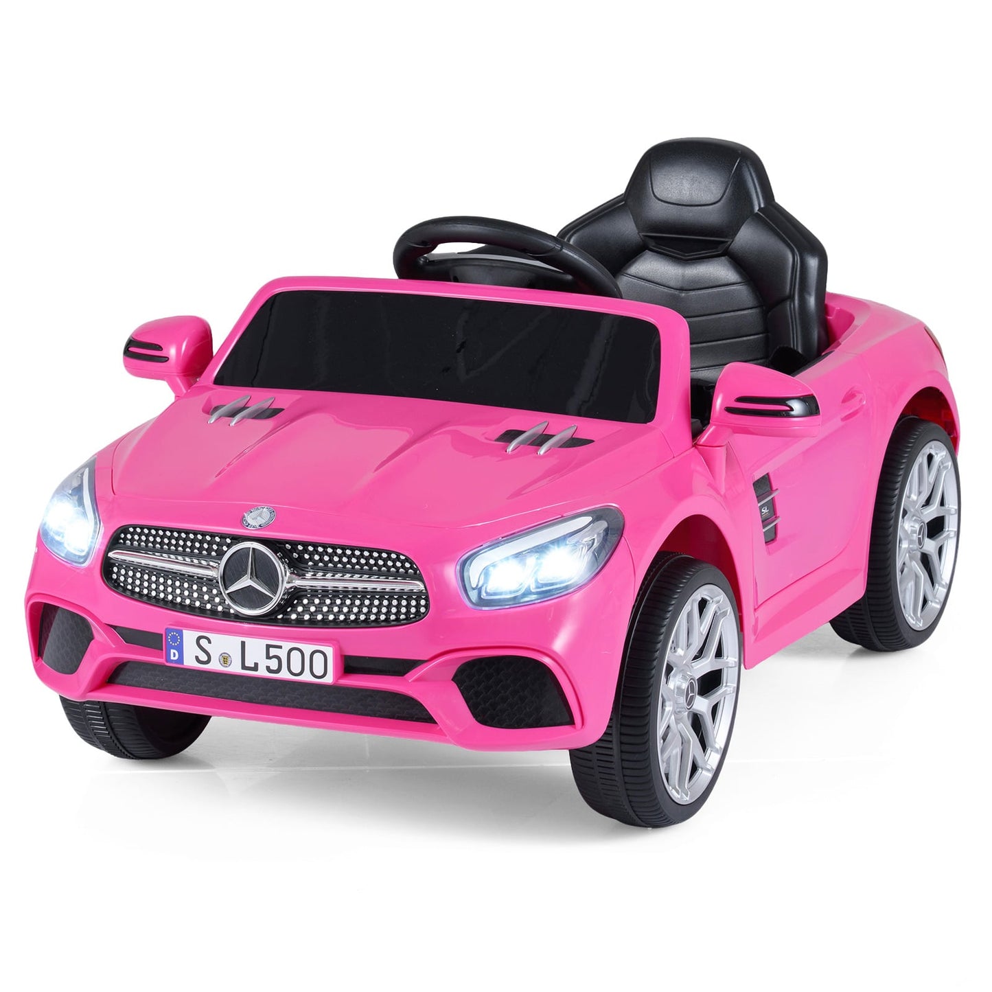 12V Kids Ride on Car Licensed Mercedes-Benz with Remote and Music-Pink