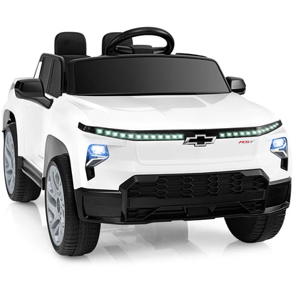 12V Ride on Car Truck Licensed Chevrolet with Remote Control Gift for 3+-Black